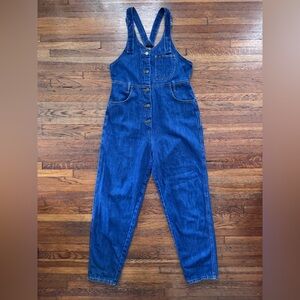 Lee High-waisted Denim Overalls